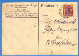 Allemagne Reich 1922 - Carte Postale De Augsburg - G29199 - Covers & Documents