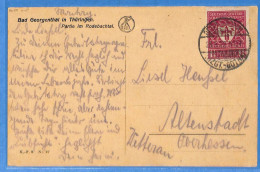 Allemagne Reich 1922 - Carte Postale De Bad Georgenthal - G29168 - Covers & Documents