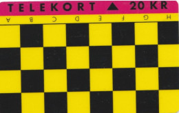 Denmark, FS 002,  Chess Game A-H, Mint 20 Kr, Only 1000 Issued, Part Of Puzzle, 2 Scans. - Dänemark