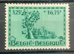 België, 1943, Nr 629, Cur 'verticale Groene Strepen', Postfris ** - 1931-1960