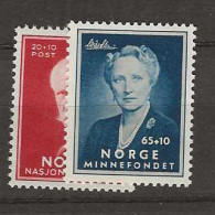 1956 MNH Norway Mi 404-05 Postfris** - Ungebraucht