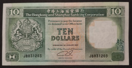 HONG KONG HSBC 10 DOLLAR Year 1991 - Hong Kong