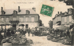 Lucon * 1907 * Le Marché * Fabrique De Liqueurs VRIGNAUD  * Market * Villageois * Luçon - Lucon