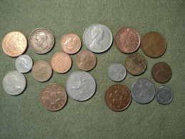 ANGLETERRE. LOT DE 19 PIECES DE MONNAIE DIFFERENTES. 1943 / 2004 - Vrac - Monnaies