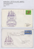 Germany  FS Gauss 1978 2 Covers (GF176) - Navires & Brise-glace