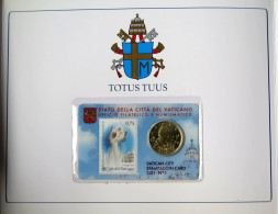 VA05011.4 - NUMISCOVER VATICAN - 2011 - COIN CARD N°1 50 Cents + Timbre 75c - Vatikan