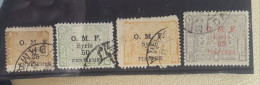 Arab Kingdom , Syrie 1921 Opted O.M.F. 4 Stamps , Used - Ungebraucht