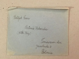 Romania Poland Polska - Cover Envelope Written But Not Sent - Tomaszów Mazowiecki Ul. Jerozolimska 6 - Briefe U. Dokumente