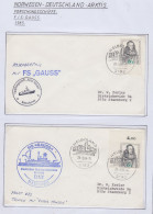 Germany  FS Gauss  / FS Victor Hensen 1985 2 Covers (GF179) - Navires & Brise-glace