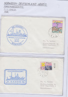 Faroer Islands  FS Gauss  1986 2 Covers (GF179A) - Poolshepen & Ijsbrekers