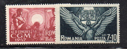 KS2A - ROMANIA 1947 , Serie Yvert N. 997/998  *  Linguella . Sindacato - Ungebraucht