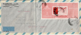 BRAZIL 1960  AIRMAIL  LETTER SENT TO MONTEVIDEO - Lettres & Documents