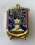 ORIGINAL INSIGNE PUCELLE MARINE 41ème RAMA REGIMENT D'ARTILLERIE DE MARINE / DELSART SENS  / 33NAT - Marinera