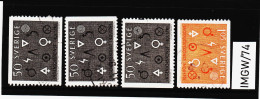 IMGW/74 SCHWEDEN 1963  Michl  506/07  Gestempelt / Entwertet  ZÄHNUNG Und STEMPEL SIEHE ABBILDUNG - Gebraucht