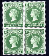 QUS152 - AUSTRALIA 1955 ,  Yvert, N.  224  In Splendida  Quartina ***  (2380A) . - Mint Stamps