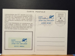 Code Postal. Carte Postale En Franchise Avec Deux Vignettes  48000  MENDE - Brieven En Documenten