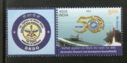 India 2021 DRDO Aeronautics Research & Development Board My Stamp MNH # M125a - Other (Air)