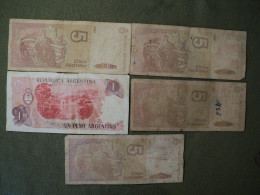 ARGENTINE. LOT DE 3 BILLETS DE BANQUE DIFFERENTS. 1983 / 1989 - Argentinien