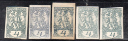 XP1660 - SHS YUGOSLAVIA 1919 , Giornali 4 Heller : 5 Misti */* - Unused Stamps