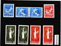 IMGW/102 SCHWEDEN 1964  Michl  515/18  Gestempelt / Entwertet  ZÄHNUNG Und STEMPEL SIEHE ABBILDUNG - Used Stamps