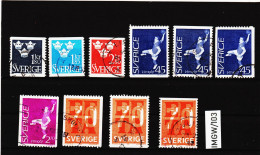 IMGW/103 SCHWEDEN 1967  Michl  568/73  Gestempelt / Entwertet  ZÄHNUNG Und STEMPEL SIEHE ABBILDUNG - Gebraucht