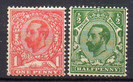 2550 490 - GRAN BRETAGNA 1911 , Unificato  Serie N. 131/132  * - Unused Stamps