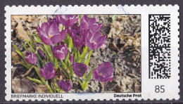 BRD Privatpost Individuell (85) Frühlingsblumen: Krokus O/used (A4-19) - Private & Local Mails