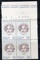 RP4 21 - REPUBBLICA 1979 , Serie 1450  *** IN QUARTINA A.d.f.  Einstein - 1971-80:  Nuovi