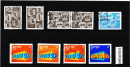 IMGW/105 SCHWEDEN 1969  Michl  629/30 + 634/35  Gestempelt / Entwertet  ZÄHNUNG Und STEMPEL SIEHE ABBILDUNG - Used Stamps