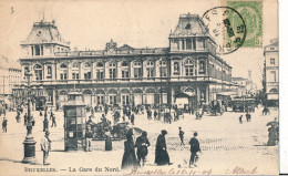 BRUXELLES   LA GARE DU NORD           2 SCANS - Cercanías, Ferrocarril