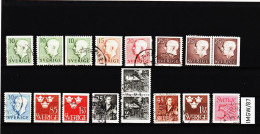 IMGW/87 SCHWEDEN 1951  Michl  356/66  Gestempelt / Entwertet  ZÄHNUNG Und STEMPEL SIEHE ABBILDUNG - Used Stamps