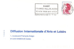 Thème Rugby-Nantes Préfecture-12/11/1986-Rugby France-All Blacks-15 Novembre 1986 à Nantes - Rugby