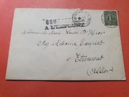 Enveloppe De Paray Le Monial Pour Etroussat En 1920 - Réf 3136 - 1877-1920: Semi-Moderne