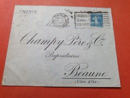 Enveloppe De Paris Pour Beaune En 1926 - Réf 3137 - 1921-1960: Moderne