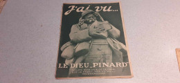 Revue - J'AI VU... - LE DIEU PINARD - N° 196 - 15/02/1919 - Bilan Des Pertes - Louis Pasteur - Etc... - Französisch