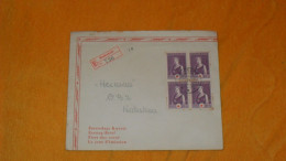 ENVELOPPE FDC ANCIENNE DE 1939../ RECOMMANDE N°736 NAKSKOV..+ BLOC DE 4 TIMBRES CROIX ROUGE DANEMARK / DANMARK.. - FDC