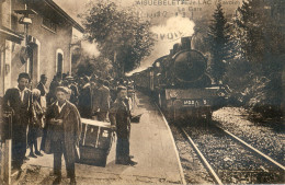 73 - Aiguebelette Le Lac  - La Gare - Arrivée Du Train - Aiguebelle