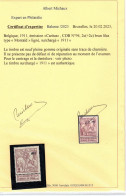 94 Xx Certificat A.Michaux Côte 1500.00€ - 1910-1911 Caritas