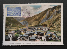 Andorre Français,  Timbre Numéro 113 Sur Carte Maximum. - Lettres & Documents