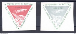 Esperimenti Posta Razzo Espresso - I Due Erinnofili - Poststempel (Flugzeuge)