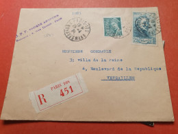 Enveloppe Commerciale En Recommandé De Paris Pour Versailles En 1939 - Réf 3167 - 1921-1960: Modern Tijdperk