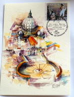 VATICAN 2024, PASQUA, EASTER, PAQUES, ARTISTIC MAXICARD, FDC - Ungebraucht