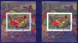 Comoros 1978, Mi.Nr.Bl. 115A + 115B Blocks "BIRD", Gestempelt/CTO - Spatzen