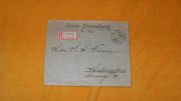 ENVELOPPE ANCIENNE DE 1917../ SELIM STRANDBERG ABO FINLAND..RECOMMANDE TURKU ABO N°213 POUR HELSINKI ?..+ TIMBRES X 25 - Brieven En Documenten