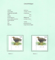 Belgium -  2009 BUZIN Birds -  ZEEAREND    Plaatnummers 1 & 2   Postfris - Zie Scan - 2011-..