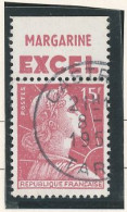BANDE PUB -N°1011 -TYPE MULLER -15f ROSE -Obl PUB -EXCEL -(Maury 277) - Used Stamps