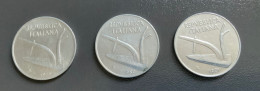 ITALIA - 3 Monete 10 LIRE  Spiga - Anni 1979 , 1980 E 1981 - 10 Liras