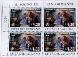 VATICAN 2024, CENTENARIO "IL SOGNO DI DON BOSCO" BLOCK MNH** - Unused Stamps