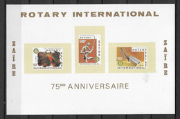 1989 MNH Zaire Mi Block  37 - Unused Stamps