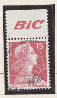 BANDE PUB -N°1011 -TYPE MULLER -15f ROSE -Obl PUB -BIC -(Maury 276) - Oblitérés